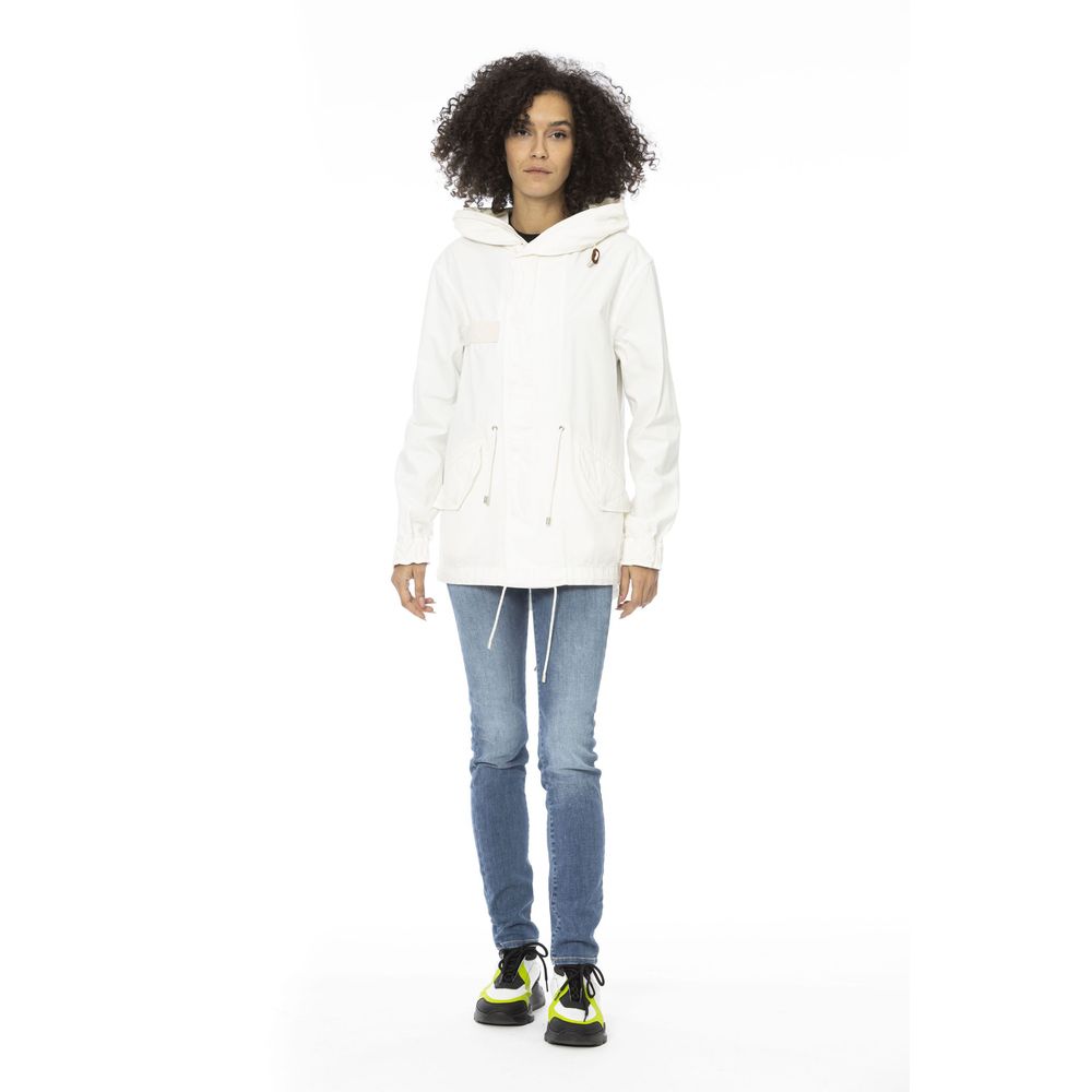 Mr&Mrs Italy Weißer Baumwolle Frauen Parka